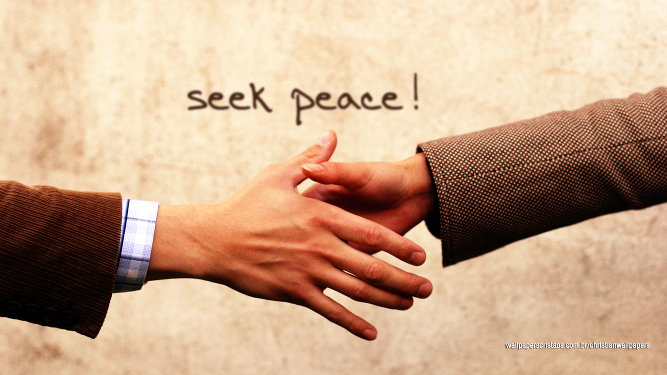 Seek Peace! | Christian Wallpapers