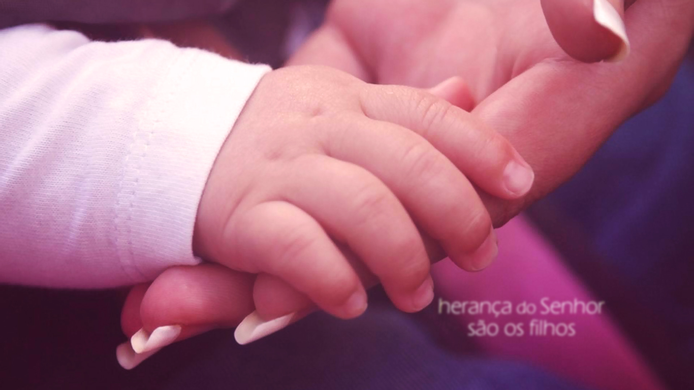 wallpaper cristao hd herança do Senhor são filhos mãos_1366x768