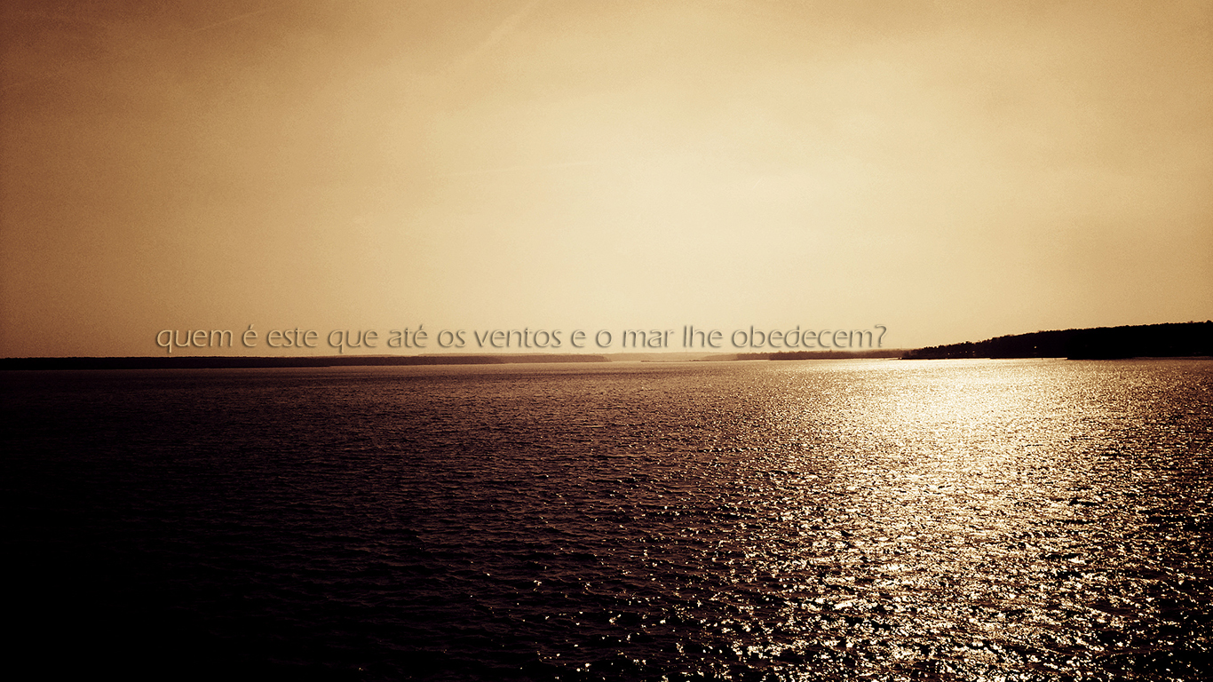 wallpaper cristao hd quem é este que até ventos mar obedecem_1366x768