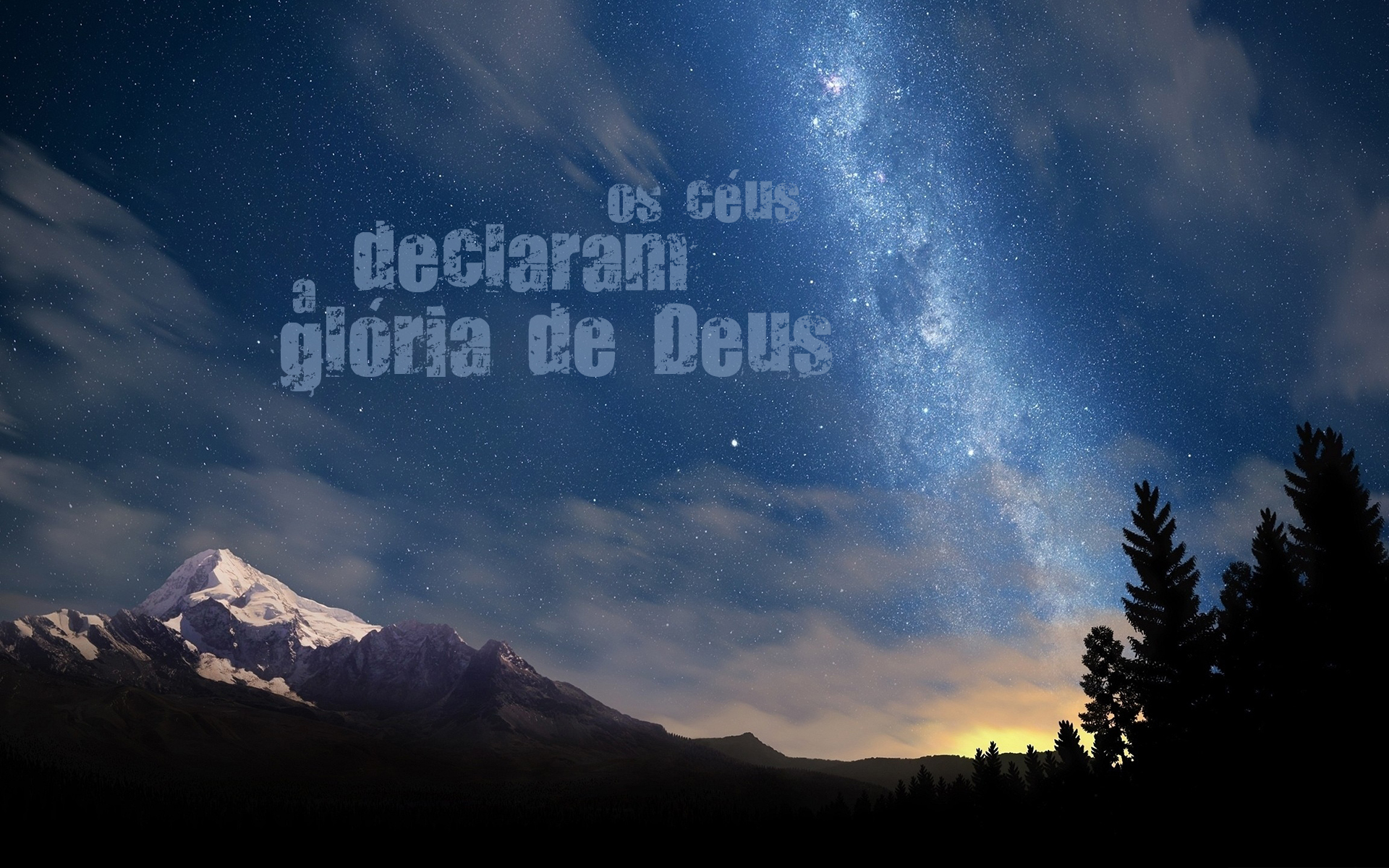 Os Céus... | Wallpapers Cristãos